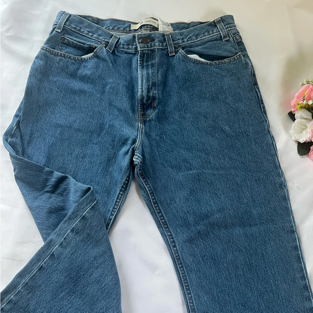 Easy fit men’s denim jeans size 38 x 30 blue